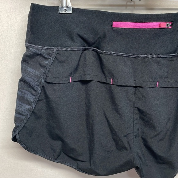 MPG Athletic Running Shorts Lined Black Gray Pink Zipper Pocket S - Picture 5 of 16